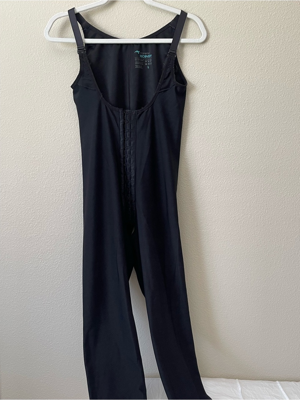 Marena Recovery Girdle High Back - Ankle Length - Style SFBHL. BLACK Sz LARGE